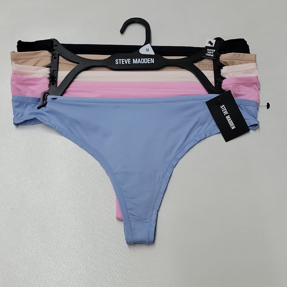 Steve Madden Women's Thongs - Blue, Pink, Tan, Black Set